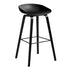 About a Stool AAS 32 Bar Stool High Black Stained Oak Base